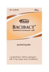 BACIBACT puuteri 250 IU/g+5 mg/g 10 g